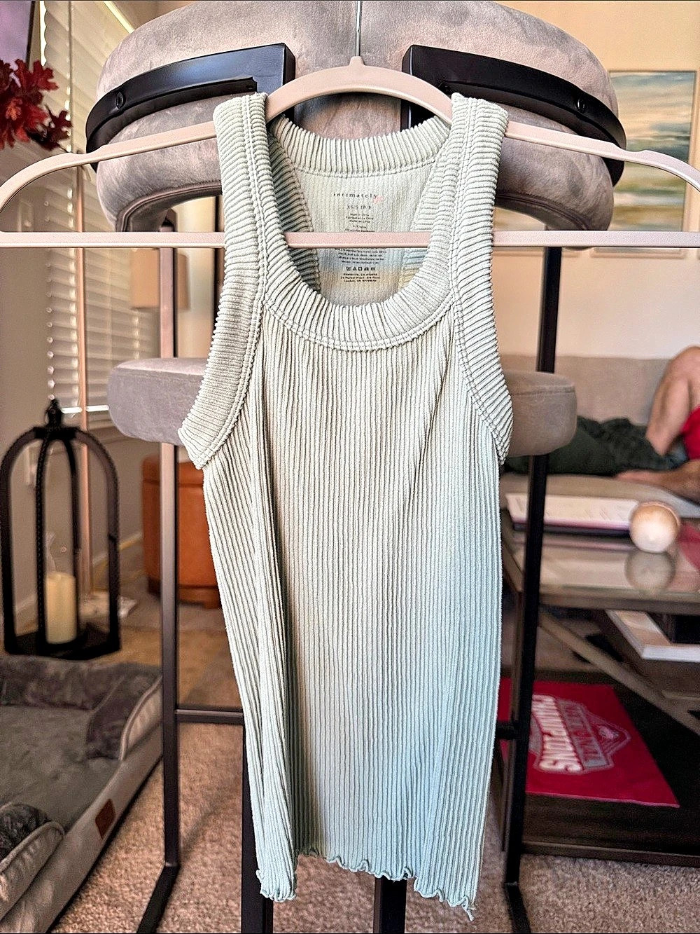 intimately free people Ribbed Tank Top in Green Size XS/S